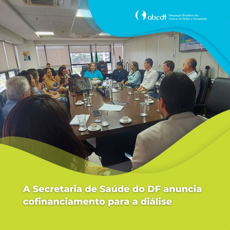 SECRETARIA DE SAÚDE DO DF ANUNCIA COFINANCIAMENTO PARA CLÍNICAS DE DIÁLISE