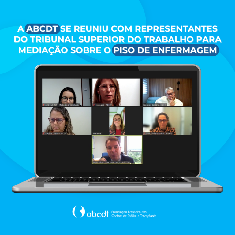 ABCDT SE REÚNE COM REPRESENTANTES DO TST PARA MEDIAÇÃO SOBRE O PISO DA ENFERMAGEM