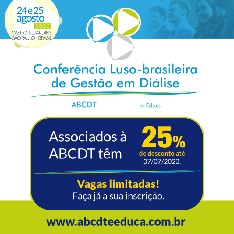 CONFIRA O PROGRAMA DA CONFERÊNCIA LUSO-BRASILEIRA DE GESTÃO EM DIÁLISE