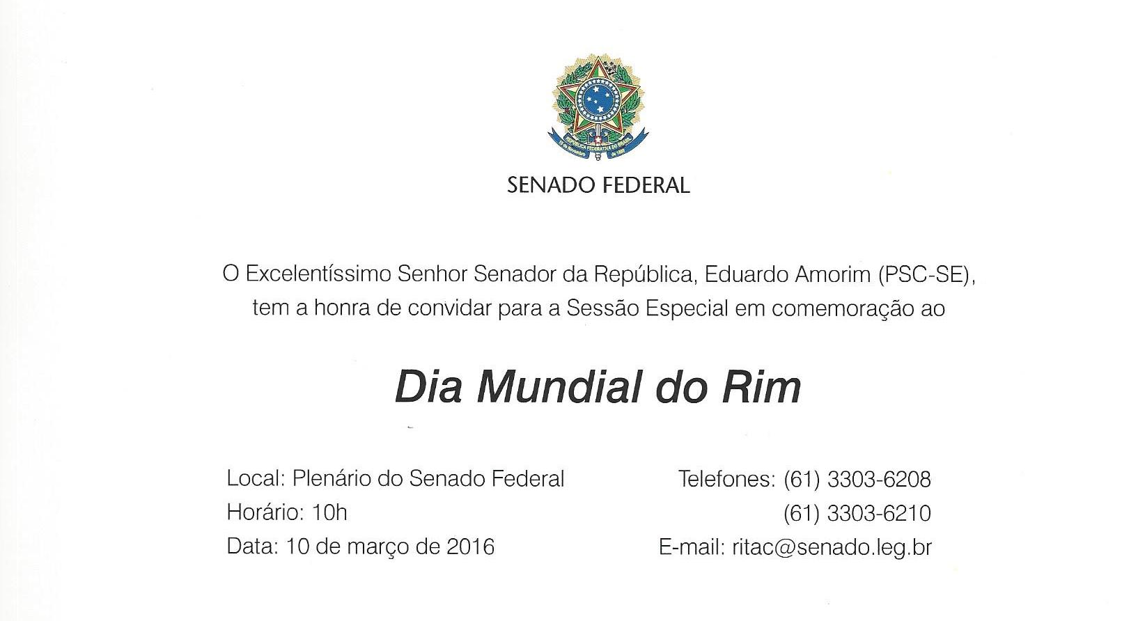 Senado Federal realiza Sessão Especial no Dia Mundial do Rim